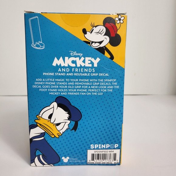 Disney SpinPop Minnie Mouse Mickey And Friends Phone Stand Reusable Grip Decal - Picture 3 of 16